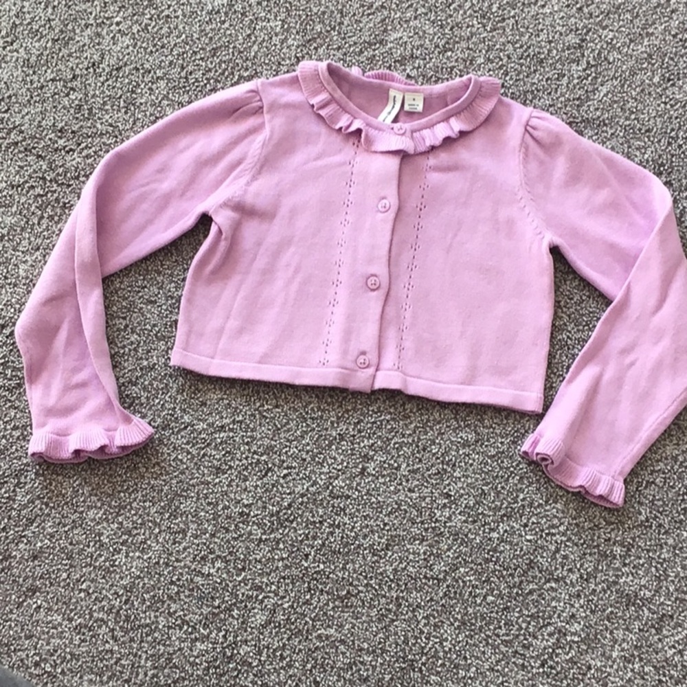 Janie and Jack Lilac Cadigan sz 4